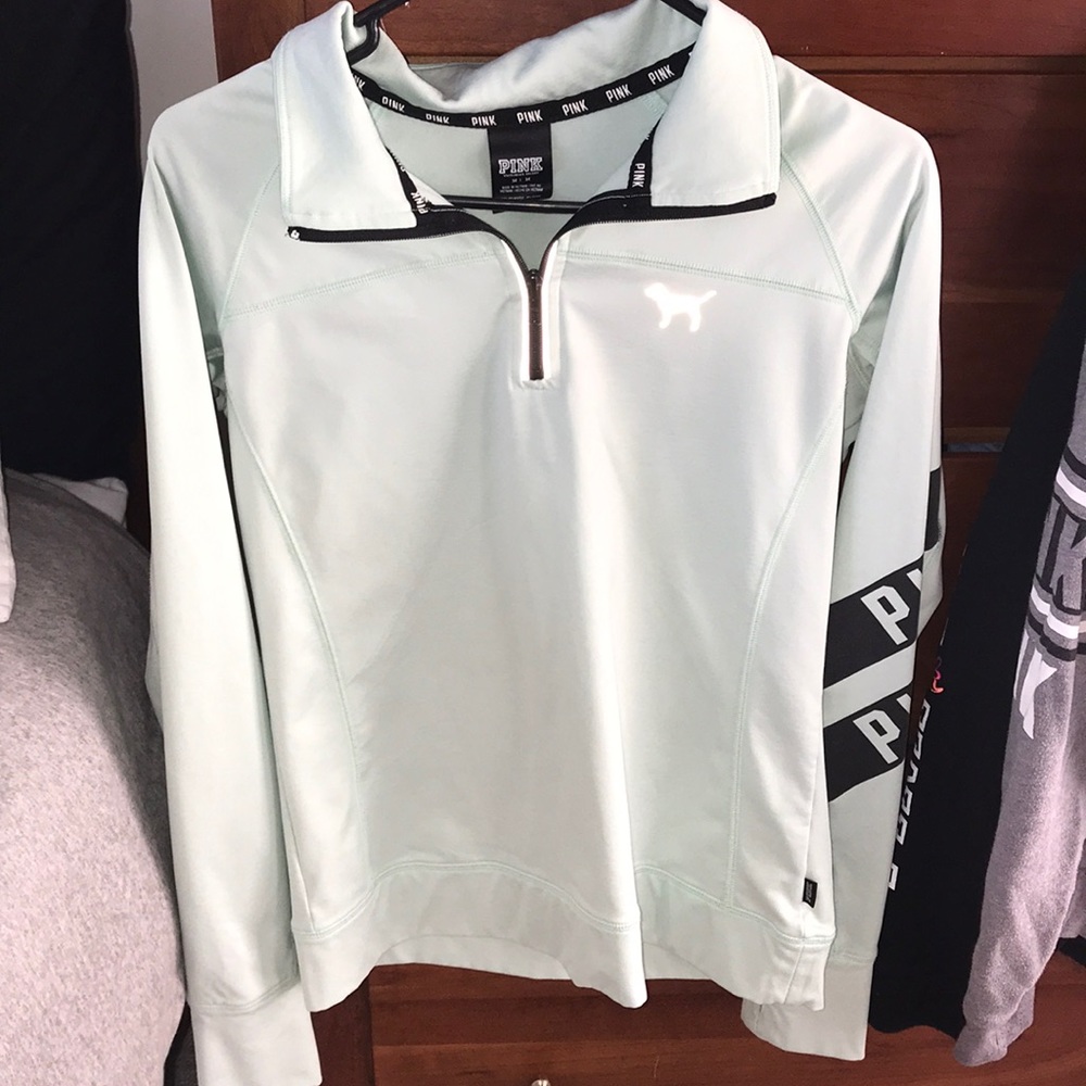 vs pink sweatshirt mint green